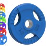 Olympic Tri-Grip Rubber Weight Plates Colour 25kg Set