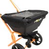 Rotary Spreader Seed Fertiliser Grass Gritter Rock Salt Lawn Garden Outdoor Sand Grit Winter Fertilizer Variable Flow 55lbs / 25kg
