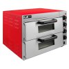 Electric Pizza Oven with Audible Timer & Twin Deck Firebrick / Commercial Baking & Grilling