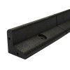 Flexible Lawn Edging Garden Border Grass Pathways Path Edge Vegetable Plot Flowerbed Raised Borders Rubber Artificial Grass Black | Pack of 10 x 1.2m