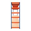 Garage Racking S-Rax Shelving Unit 6 Shelf 180cm x 180cm x 60cm Rack Heavy Duty Steel 300kg Capacity Per Shelf Adjustable Layout Boltless Assembly Rubber Feet 3 Reinforced Support Bars Warehouse