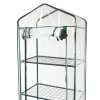 4 Tier Mini Greenhouse PVC Transparent Waterproof Cover Plastic Small Shelves Grow House Plants Garden Outdoors Steel Frame | Free Trowel