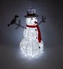 Illuminated Reindeer Deer Snowman LED Lighting Christmas Decoration Cool White Decoration Timer Advent Christmas Lighting Timer Outdoor Garden Decoration White