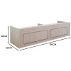 Campervan Overhead Cabinet 2 Door Top Locker Central Divider Camper Van Furniture Storage Lightweight Solid Birch Plywood Unpainted Soft Close Hinges Push Button Locks Pre Drilled Holes Fixing Kit