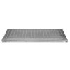 Metal Staircase Additional 1 Step Adjustable Height 90cm / 900mm Wide Galvanised Steel Silver Steps Weatherproof Grate Outdoor Garden Patio Modular Stairs 5mm Rod Thickness FREE Fixing Kit