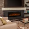 Electric Wall Mounted Inset LED Black Fireplace Free Standing 50