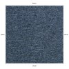 40 x Carpet Tiles Storm Blue 10m2 Heavy Duty Commercial Retail Shop Office Home Domestic Premium Flooring Easy Installation 50cm x 50cm Square Anti Slip