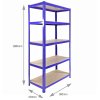 10 x Monster Racking 90cm Blue Garage / Utility / Shed Storage Racks Bays / Warehouse Shelving includes FREE rubber mallet