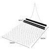 Drag Harrow 4ft Wide x 5ft Long 2.4m / 8ft Chain Snap Hooks ATV UTV Tractor Lawn Rake Levelling Drag Mat Q235 Steel 3mm Thick Adjustable Front Tray Garden Gravel Agriculture Farming Field Landscaping