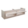 Campervan Overhead Cabinet 2 Door Top Locker Central Divider Camper Van Furniture Storage Lightweight Solid Birch Plywood Unpainted Soft Close Hinges Push Button Locks Pre Drilled Holes Fixing Kit