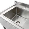 6ft Stainless Steel Catering Bench & 2 Wall Mounted Shelves Commercial Kitchen Work Prep Table Worktop Backsplash 2 Tier Adjustable Heavy Duty Corrosion Resistant FREE Microfibre Cloths & Fixing Kit
