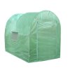 Polytunnel Greenhouse Walk In Galvanised Windows Doors Growhouse PE Cover Gardening Metal Frame Outdoor Garden Tent Vegetable Flower Plant 19mm Diameter | 4 x 2m