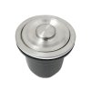 Kitchen Sink Stainless Steel Square Brushed Premium Handmade Satin Finish Commercial Single Bowl With Strainer Plug & Waste Pipe Set