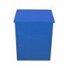 Parcel Post Box Lockable Wall Mounted Secure Large Outdoor Letter Smart Mail Drop Box Weatherproof Galvanised Steel | 5 Keys | 580 x 460 x 360mm - Blue