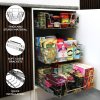 KuKoo 3 x Kitchen Pull Out Soft Close Baskets, 400mm Wide Cabinet, Slide Out Wire Storage Drawers