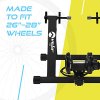 Turbo Trainer Variable Resistance Magnetic Indoor Road Mountain Bikes Silver Mat
