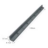 Flexible Lawn Edging Garden Border Grass Pathways Path Edge Vegetable Plot Flowerbed Raised Borders Rubber Artificial Grass Grey | Pack of 10 x 1.2m