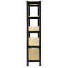 75cm Wide Racking Garage Storage Shelving Heavy Duty 5 Tier Shelf Unit 75cm x 30cm x 150cm (2, Black)