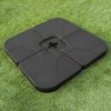 Monster Shop Dark Grey Cantilever Parasol Base Garden Patio Outdoor Umbrella Weight Stand Sand Water Filled Garden Furniture 105cm x 105cm x 7cm
