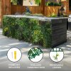 3Pcs Artificial Plant Wall Panel 100 x 100cm Cassia Living Foliage Green Tiles Indoor Outdoor Weather & UV Resistant Grass Fence Hedge Privacy Backdrop Garden Home Decor Snap & Lock Fixings Included