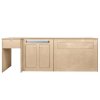 Camper Van Kitchen Pod RHD Conversion Unit Flat Pack Motorhome Campervan Furniture Foldaway Table Built In Storage Cupboards Fridge Space Towel Holder 15mm Birch Plywood SWB VW T5 & T6 Transporters