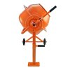T-Mech 70 Litre Electric Cement Mixer 250W Portable Mortar Concrete Mixing Machine with Wheels / 240V 13A UK Plug