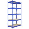 5 Monster Racking Q-Rax Heavy Duty Shelves Industrial Garage Storage Solutions, 200kg/shelf, 90cm