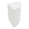 Retail Shop Corner Counter LM60 - White