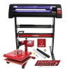 Heat Press 38cm Swing Machine With Vinyl Cutter Plotter Machine LED Guide Lights Sublimation Kit And Software Subscription