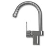 KuKoo Stainless Steel Kitchen Sink Basin & Confetti Tap, Reversible 1.5 Bowl, 105cm x 18cm x 50cm