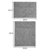 Camper Van Lining & 2 x Storage Pouches Smoke Grey Carpet 4 Way Stretch 2m Wide 11m2 Coverage Car Motorhome Vehicle Interior Campervan Conversion 2 Size Tool Paperwork Document Pocket Organiser Holder