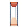 Garage Racking S-Rax Shelving Unit 2 Shelf 180cm x 180cm x 60cm Rack Heavy Duty Steel 300kg Capacity Per Shelf Adjustable Layout Boltless Assembly Rubber Feet 3 Reinforced Support Bars Warehouse