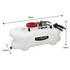 ATV Trailer 295kg Tipping & Sprayer with 6 Nozzle Boom 60L 12V Garden Quad Bike Tractor Farm Mower Agriculture Fertilizer Crops Weeds Hand Lance Heavy Duty Pneumatic Tyres Accessories