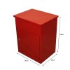 Parcel Post Box Lockable Wall Mounted Secure Large Outdoor Letter Smart Mail Drop Box Weatherproof Galvanised Steel | 5 Keys | 580 x 460 x 360mm - Red