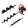 Earth Auger, Cement Mixer & 4 Stroke Post Driver Petrol Electric 70L Garden Drill Rammer Planting Fence Post Ground Hole Powerful Heavy-Duty Portable FREE Tool Kit, Protective Equipment & Carry Case