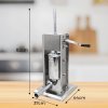 Sausage Stuffer And Clipper Set Vertical Machine - 7L Meat Stuffing Maker Kit With 5 Size Professional Filling Nozzles Steel Clipping Sealing Butchers Commercial FREE 2000 U-Shape Clips