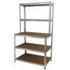 Galvanised Workbench Shelving Unit Rack Workshop Shed Heavy Duty Boltless Garage Galwix Steel Racking 900kg / Rubber Mallet