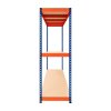 Garage Racking S-Rax Shelving Unit 3 Shelf 180cm x 180cm x 60cm Rack Heavy Duty Steel 300kg Capacity Per Shelf Adjustable Layout Boltless Assembly Rubber Feet 3 Reinforced Support Bars Warehouse