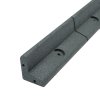 Flexible Lawn Edging Garden Border Grass Pathways Path Edge Vegetable Plot Flowerbed Raised Borders Rubber Artificial Grass Grey | Pack of 14 x 1.2m