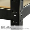 Monster Racking Storage Shelving 75cm Heavy Duty Garage 5 Tier Black Steel Shelf Unit 75cm x 30cm x 150cm