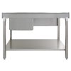 KuKoo Commercial Kitchen Catering Sink, Stainless Steel, Left Hand Drainer, 1.0 Bowl, 120cm Wide