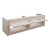 Campervan Overhead Cabinet 2 Door Top Locker Central Divider Camper Van Furniture Storage Lightweight Solid Birch Plywood Unpainted Soft Close Hinges Push Button Locks Pre Drilled Holes Fixing Kit