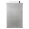 Coal Storage Bunker 250kg 390L Galvanised Steel Raised Metal Base Strengthening Bar Baffle Plate Waterproof Rust & Rodent Proof Wood Fire Sliding Door Hinged Lid Handle FREE Coal Shovel