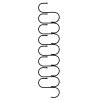 S Shape Steel Hanging Hooks - Black x 8
