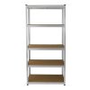 3 Garage Shelving Units 5 Tier Racking Storage Warehouse Bays Industrial Heavy Duty Boltless Galvanised Steel Shelves / FREE Rubber Mallet & Bay Connectors