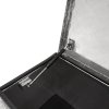 Aluminium Tool Box 70L Lockable Chest 2 Keys Trailer Truck Van Locker Boxes Storage Heavy Duty Checker Plate Rubber Base Liner & Seal Gas Struts Carry Case Large 28