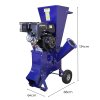 Log Splitter 7T Electric & 15HP Wood Chipper Petrol Timber Cutter Hydraulic 3L 2200W Motor Axe 2 Blades Duoblade Garden Shredding Mulcher 4-Stroke 420cc| 520mm Max Log Length