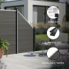 Composite Angled Fence Panel - Grey