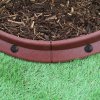 Flexible Lawn Edging Garden Border Grass Pathways Path Edge Vegetable Plot Flowerbed Raised Borders Rubber Artificial Grass Terracotta | Pack of 40 x 1.2m