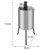 Electric Honey Extractor Separator 4 Frames Stainless Steel Barrel Beehives Honeycomb Spinner Machine With Stand Beekeeping Extractor Equipment | 140W 220V